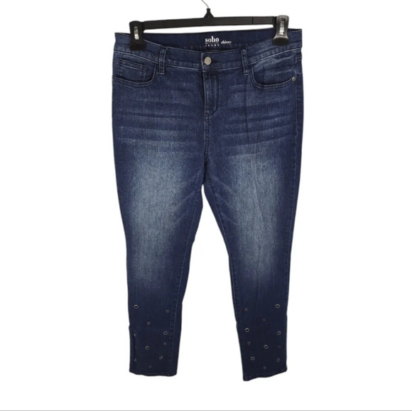 New York & Company Denim - {New York & Co.} Soho Skinny Studded Jeans in Medium Wash - Size 12